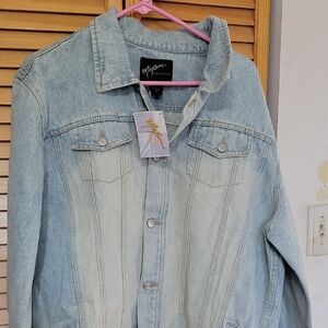 Maxim Denim Jacket - Light Blue 2X